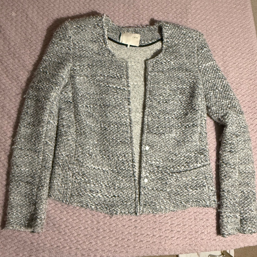 IRO Women's Gray Textured Blazer